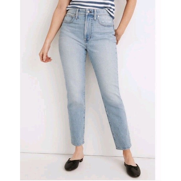 Madewell The Perfect Curvy Vintage Jeans Size 27 Blue Denim Stretch Fiore Wash - Picture 1 of 16
